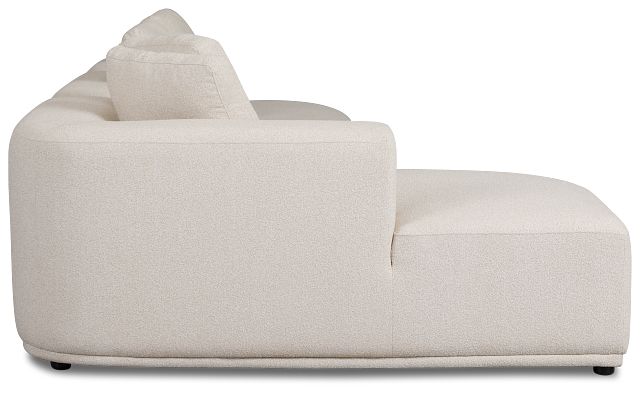 Catalina Beige Fabric Small Left Chaise Sectional