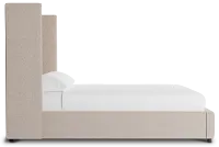 Captiva Elite Light Taupe 60" Upholstered Shelter Bed