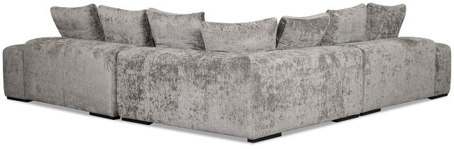 Skylar Gray Fabric Small Two-arm Sectional