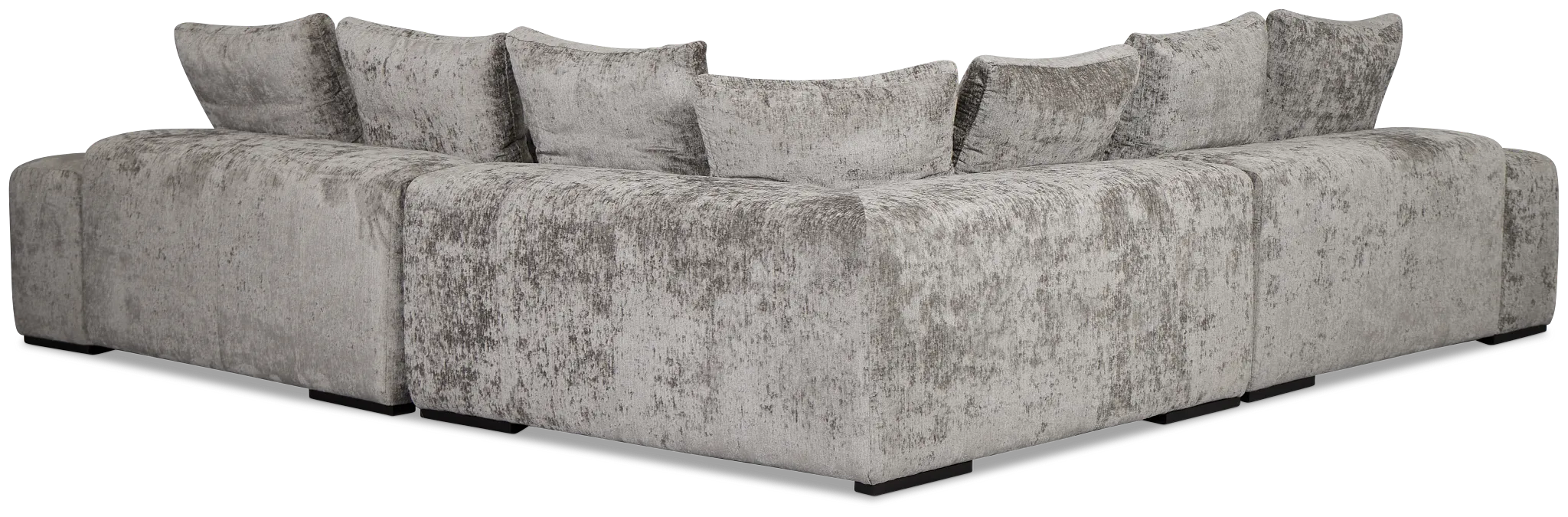 Skylar Gray Fabric Small Two-arm Sectional