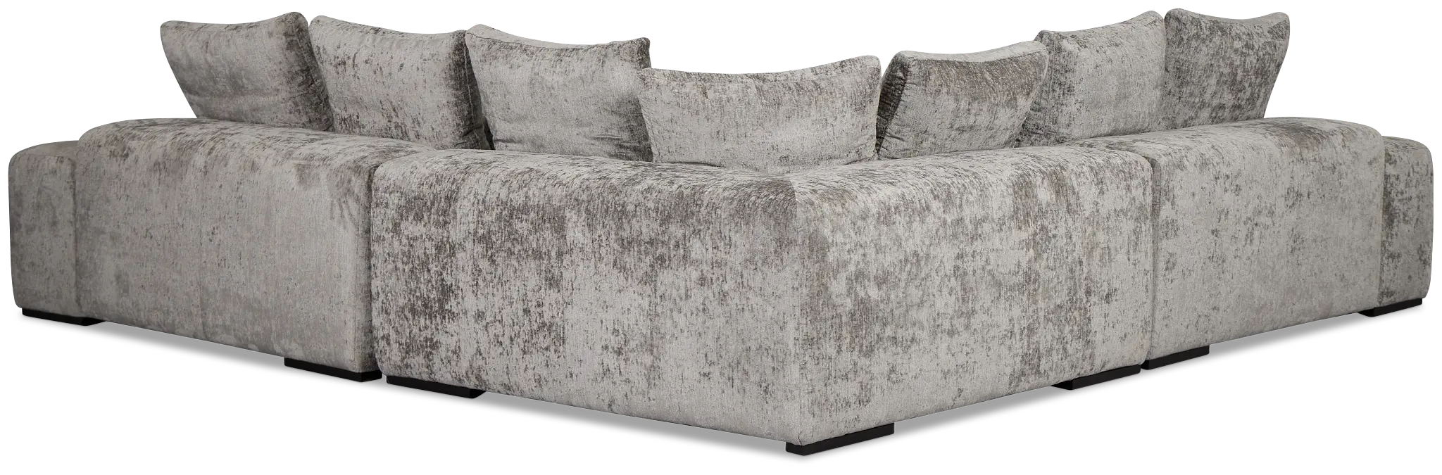 Skylar Gray Fabric Small Two-arm Sectional Skylar Gray Fabric Small Two-arm Sectional