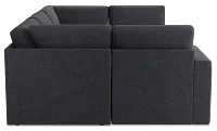Citymod Dark Gray Fabric 6-piece Pit Sectional