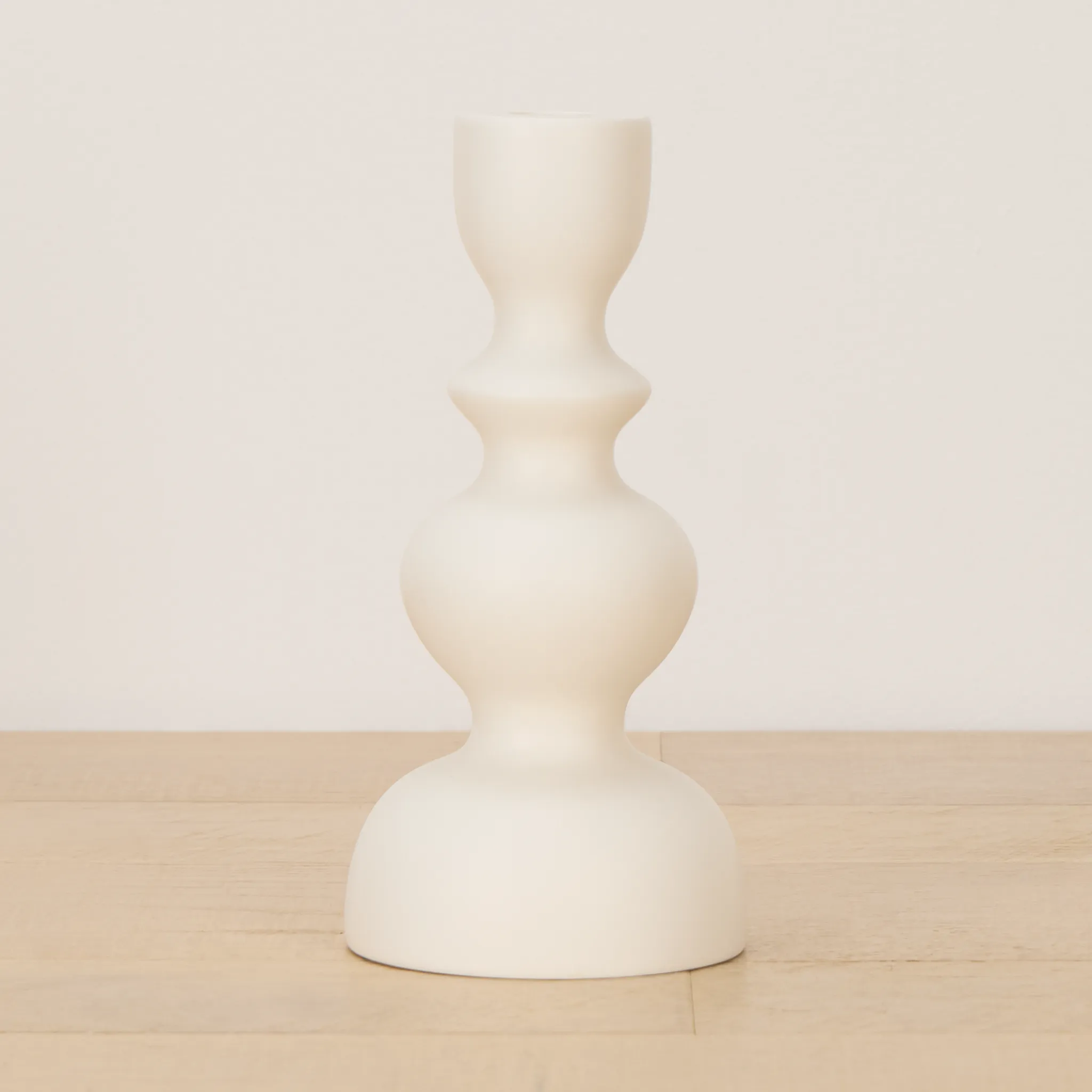 Ula White Candle Holder