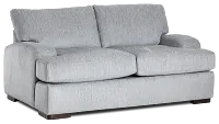 Alpha Light Gray Fabric Loveseat
