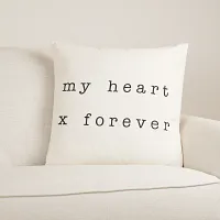 Forever Ivory 22" Square Accent Pillow