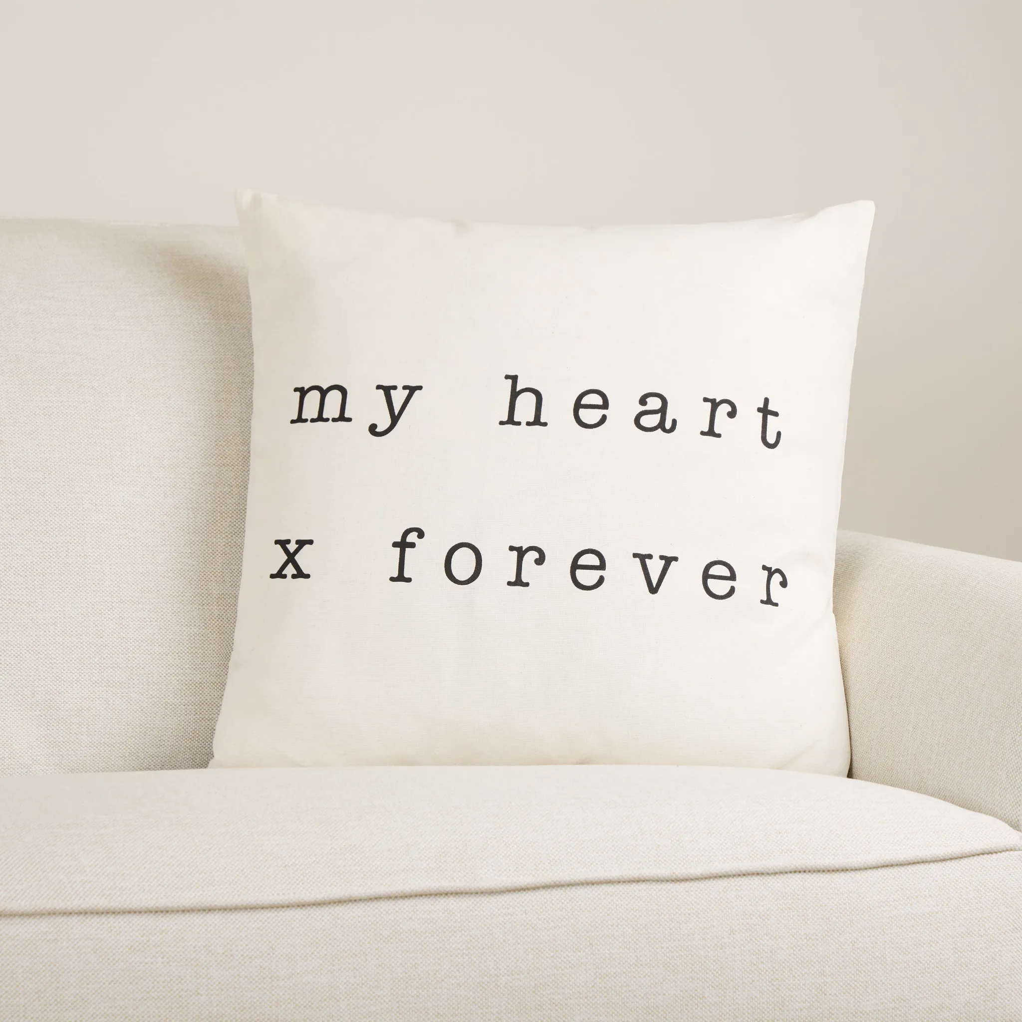 Forever Ivory 22" Square Accent Pillow