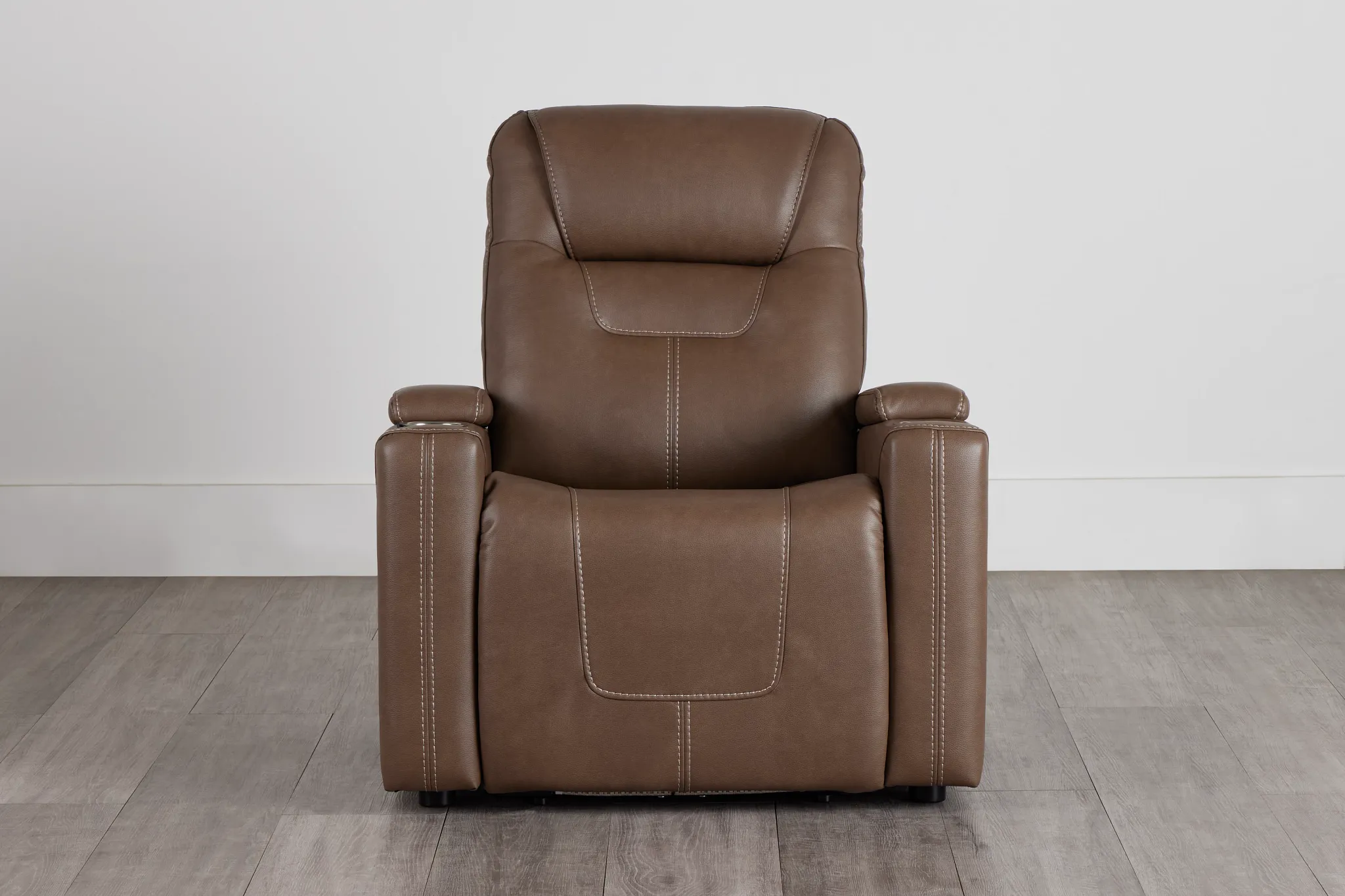 Vantage Dark Taupe Micro Power Recliner