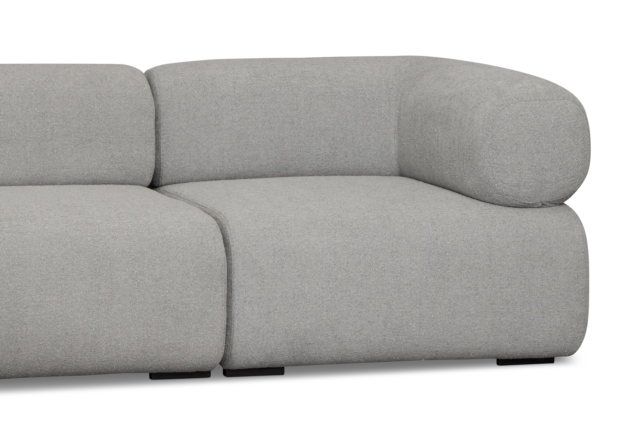 Celeste Light Gray Fabric 4-piece Chaise Sectional Celeste Light Gray Fabric 4-piece Chaise Sectional