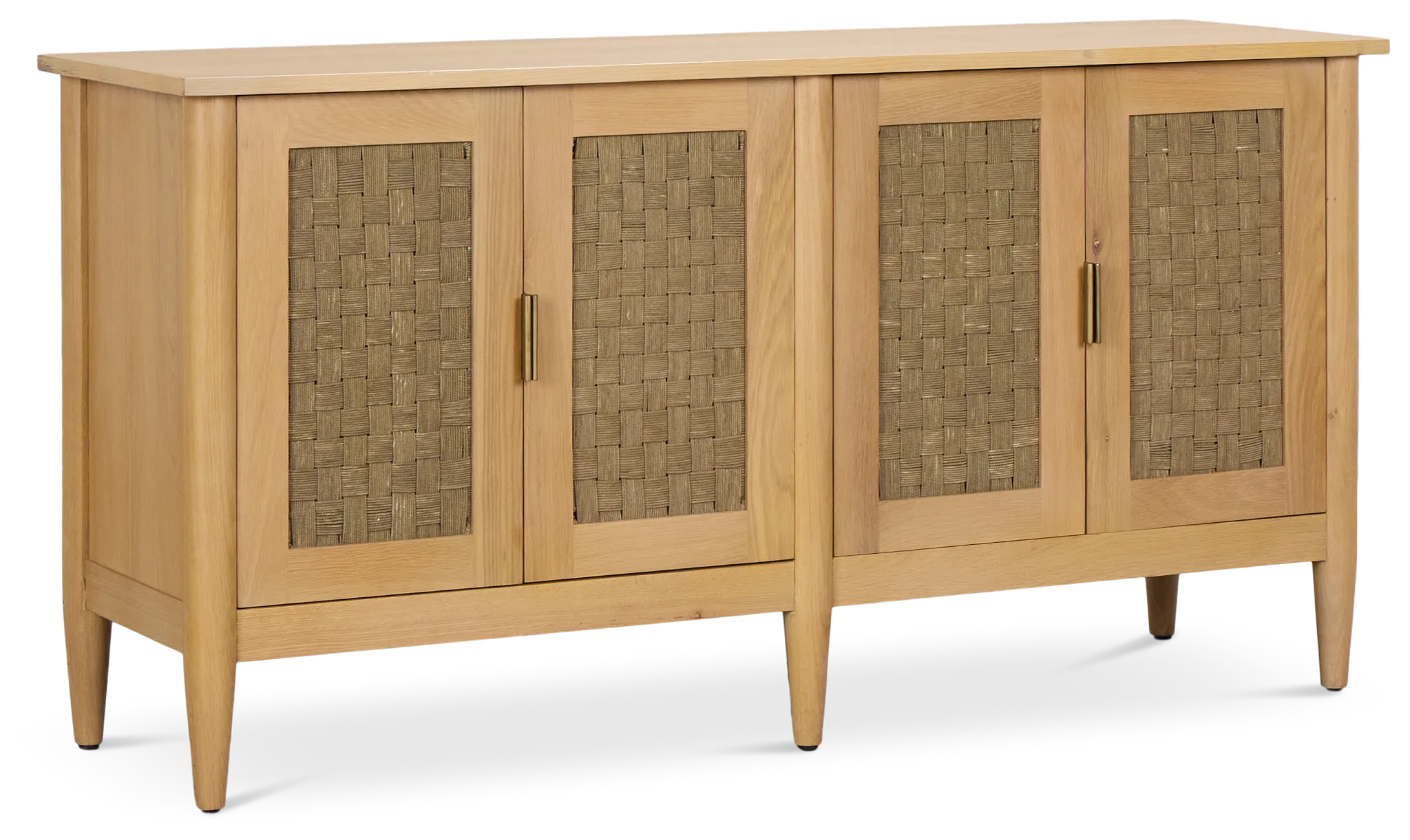 Caras Light Tone Woven Credenza
