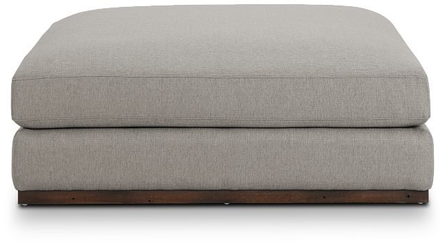 Mckenzie Light Gray Square Large Ottoman