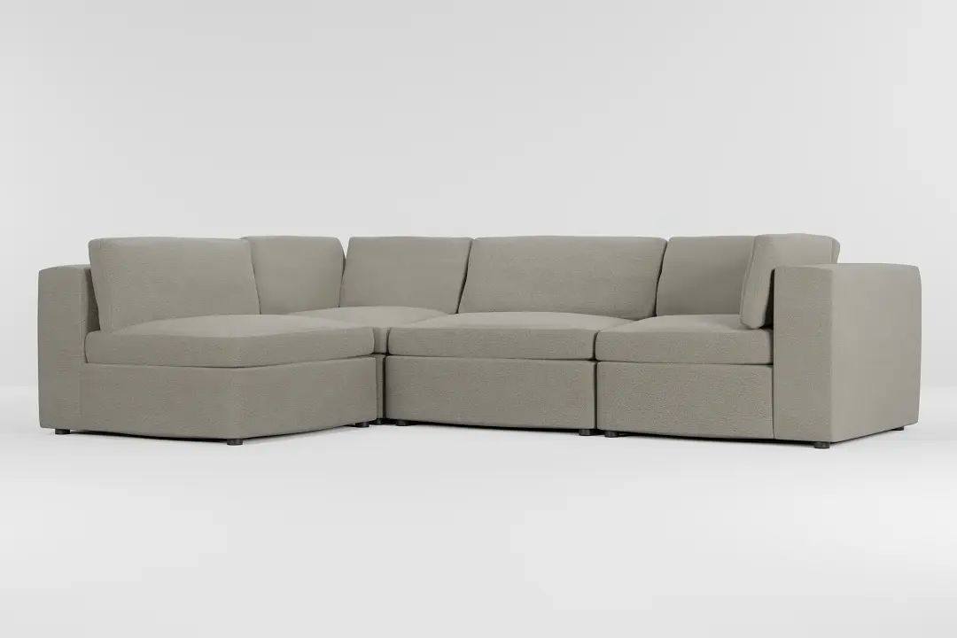 Destin Elite Gray Fabric 4-piece Modular Sectional Destin Elite Gray Fabric 4-piece Modular Sectional