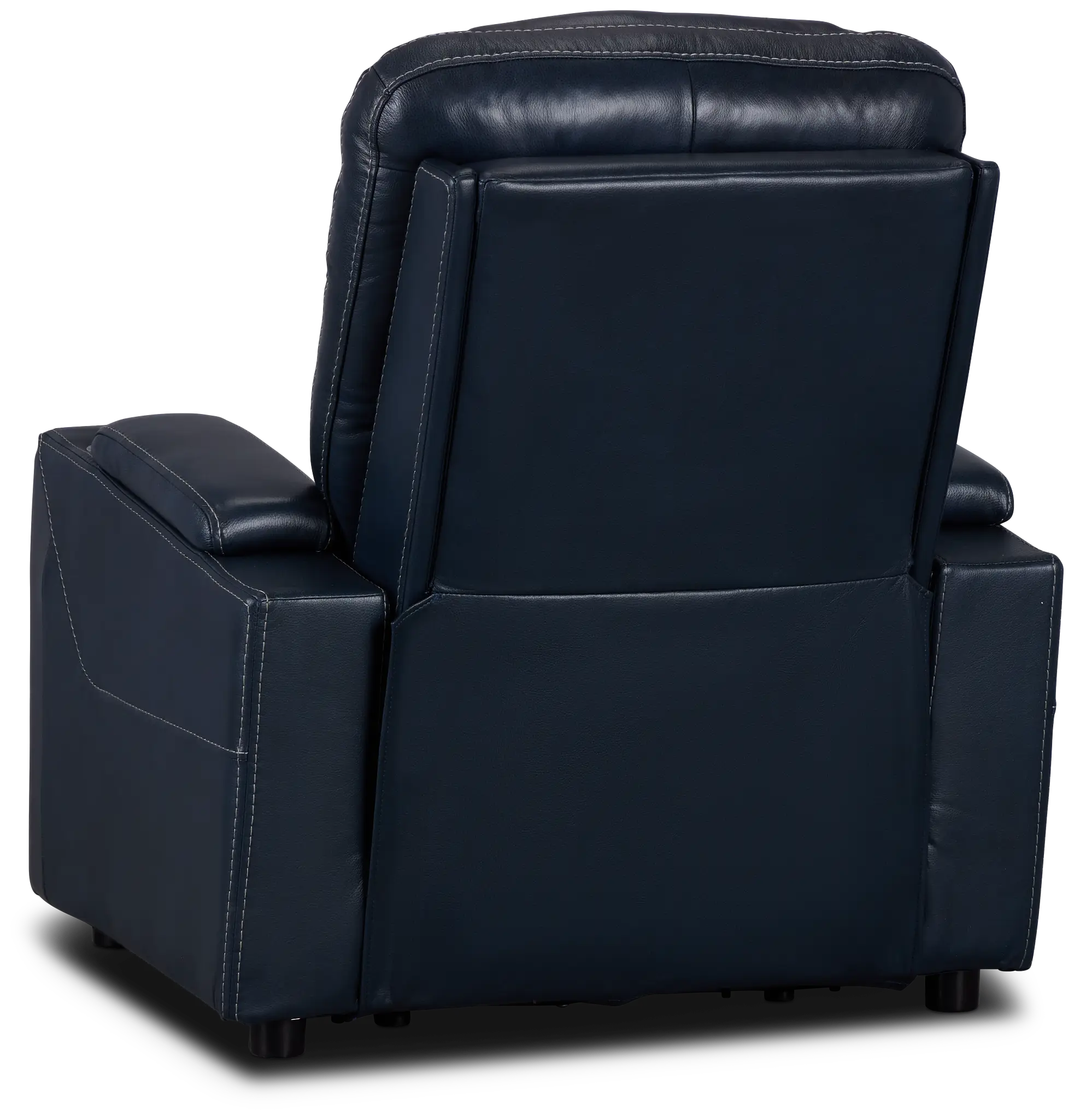 Optimus Dark Blue Lthr/vinyl Power Recliner Optimus Dark Blue Lthr/vinyl Power Recliner