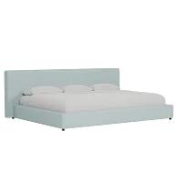 Grayton Elite Light Blue 44" Upholstered Platform Bed