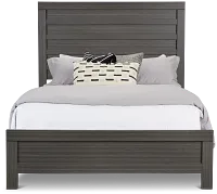 Everett Gray Panel Bed