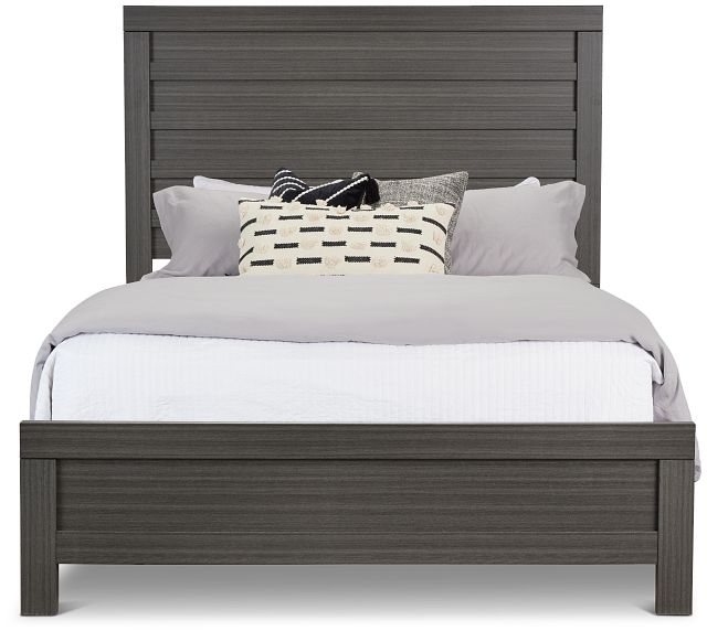 Everett Gray Panel Bed