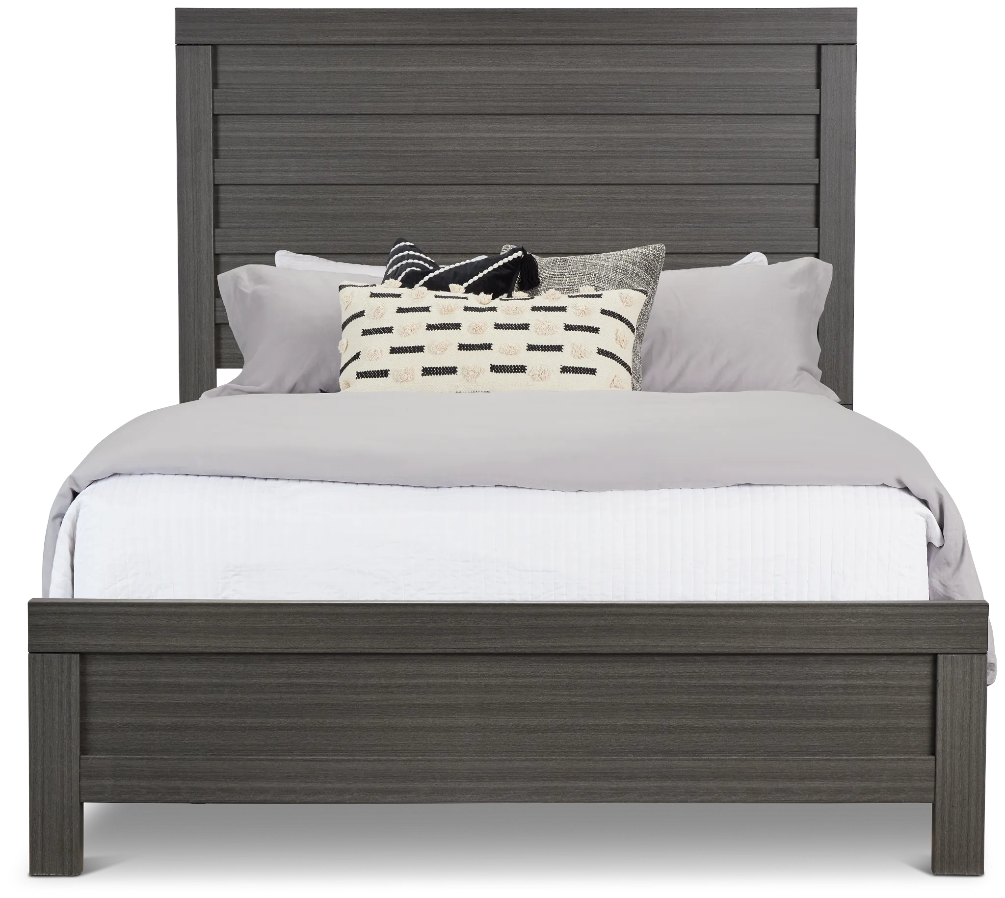 Everett Gray Panel Bed