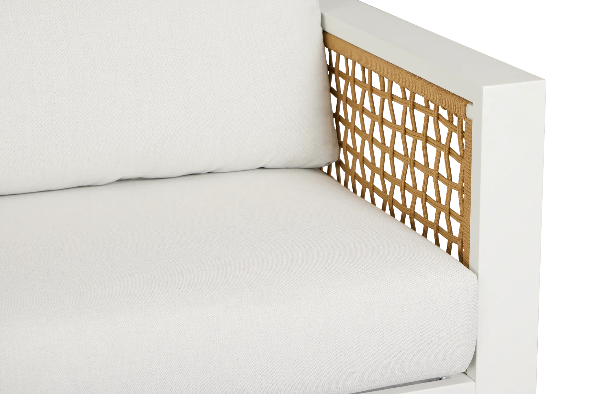 Sunrise White Small Left Chaise Sectional