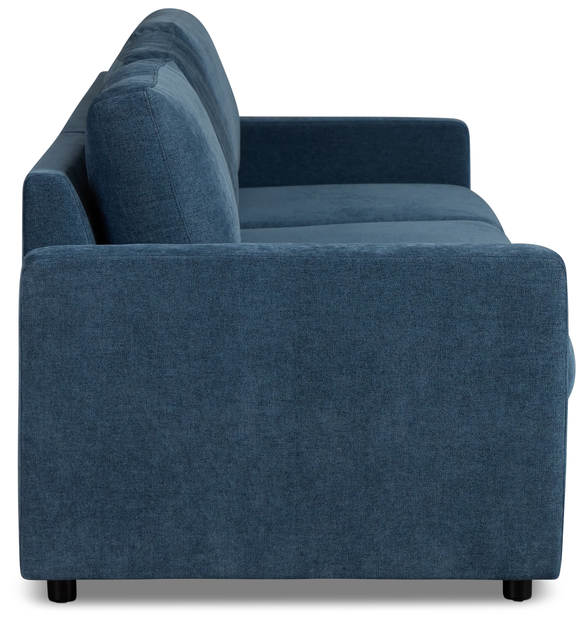 Addie Blue Fabric 3-piece Modular Storage Sofa