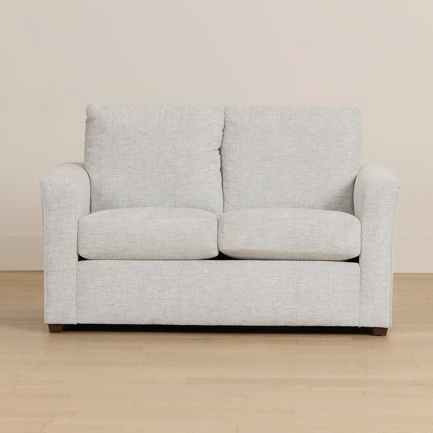 Miller Light Gray Fabric Loveseat