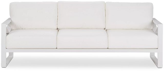 Linear White Aluminum Sofa (2)