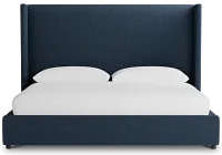 Captiva Elite Dark Blue 60" Upholstered Shelter Bed