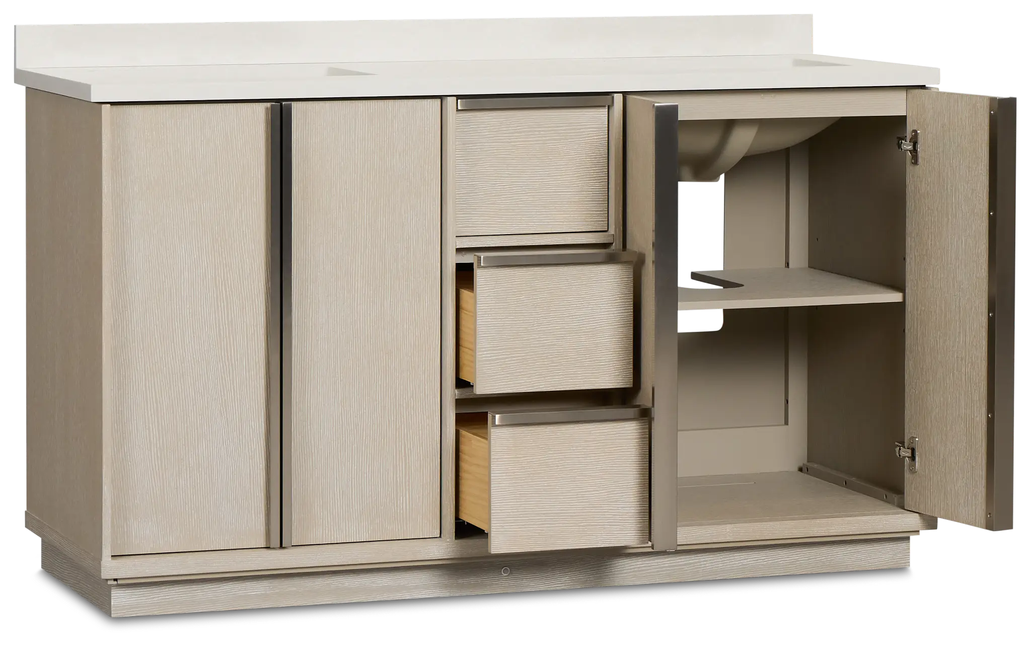 Capraia Light Tone 60" Double Bathroom Vanity Capraia Light Tone 60" Double Bathroom Vanity