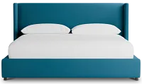 Captiva Joya Teal 48" Upholstered Shelter Bed