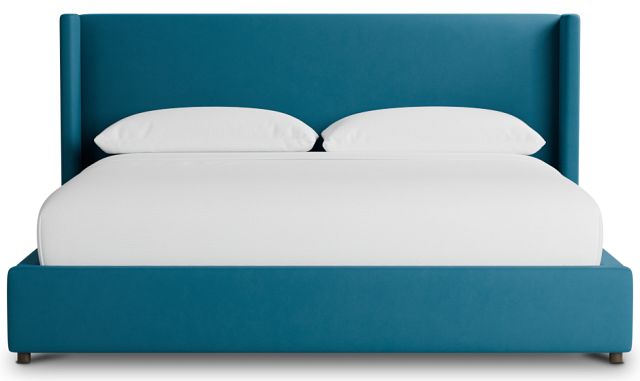 Captiva Joya Teal 48" Upholstered Shelter Bed