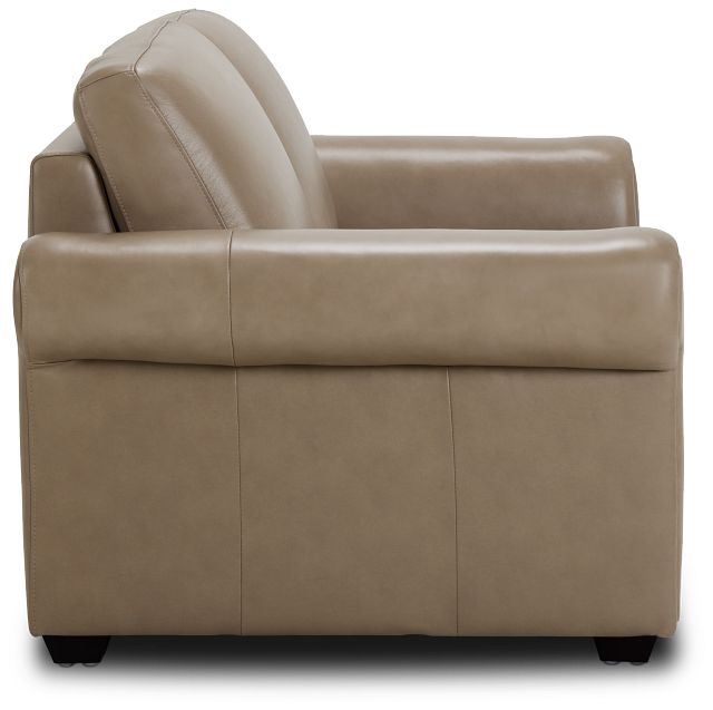 Lincoln Taupe Lthr/vinyl Loveseat