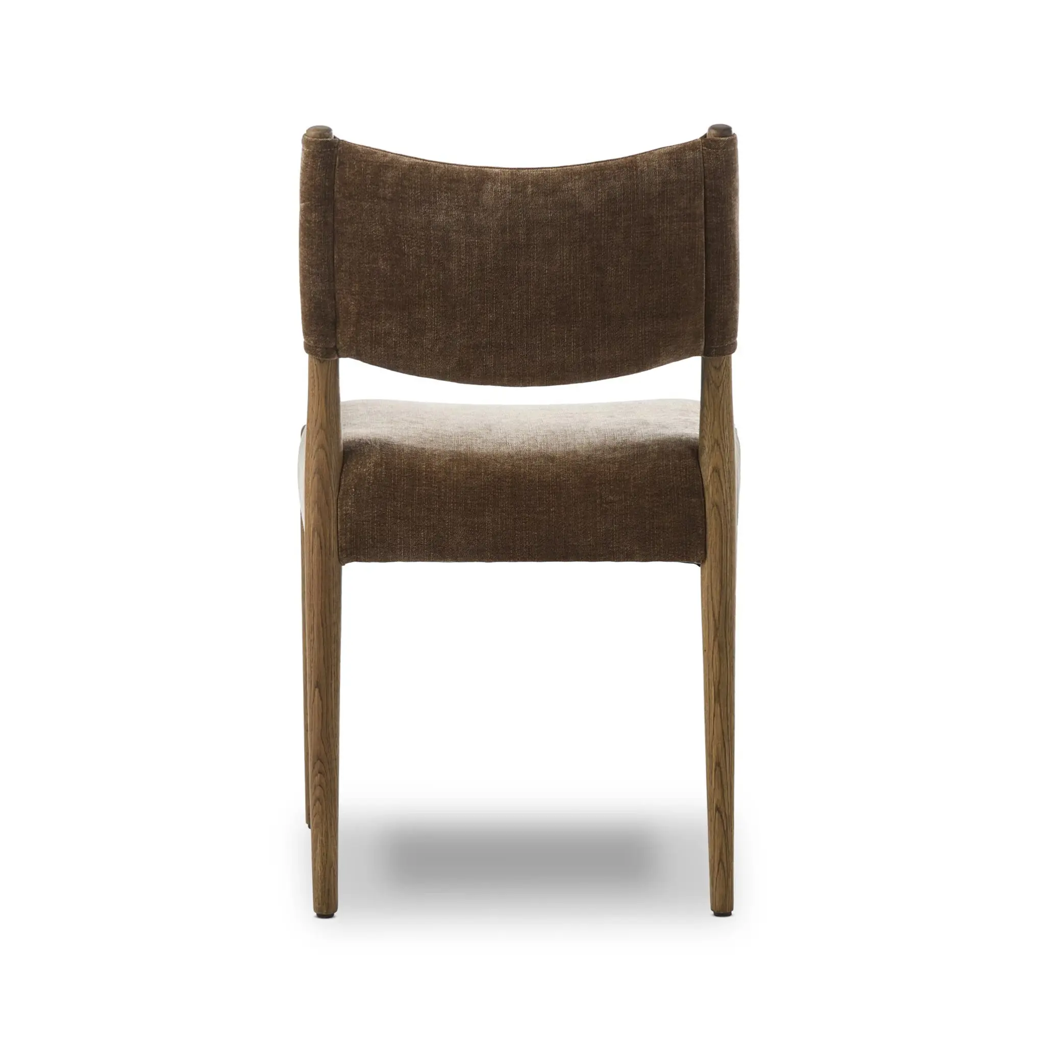 Four Hands Kumo Brown Velvet Upholstered Side Chair Four Hands Kumo Brown Velvet Upholstered Side Chair