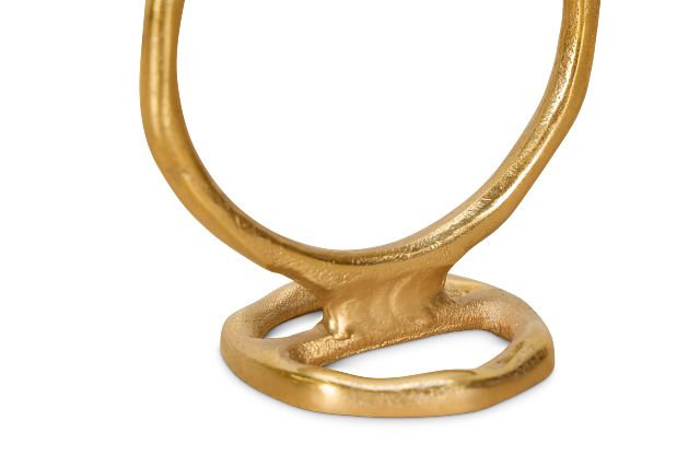 Ringo Gold Small Candle Holder