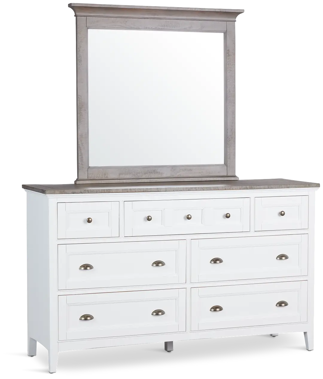 Heron Cove Two-tone Dresser & Mirror Heron Cove Two-tone Dresser & Mirror
