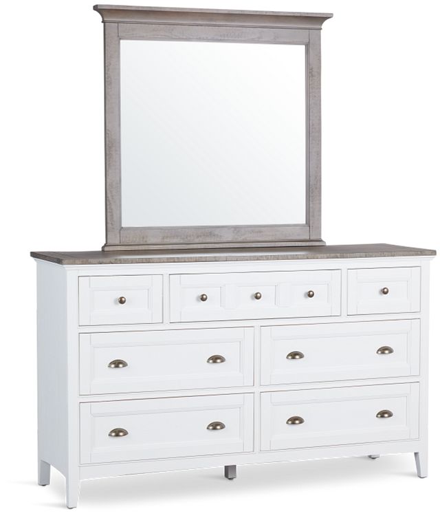 Heron Cove Two-tone Dresser & Mirror