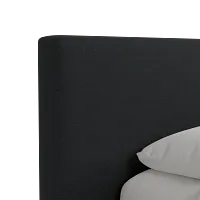 Grayton Elite Black 44" Upholstered Platform Bed