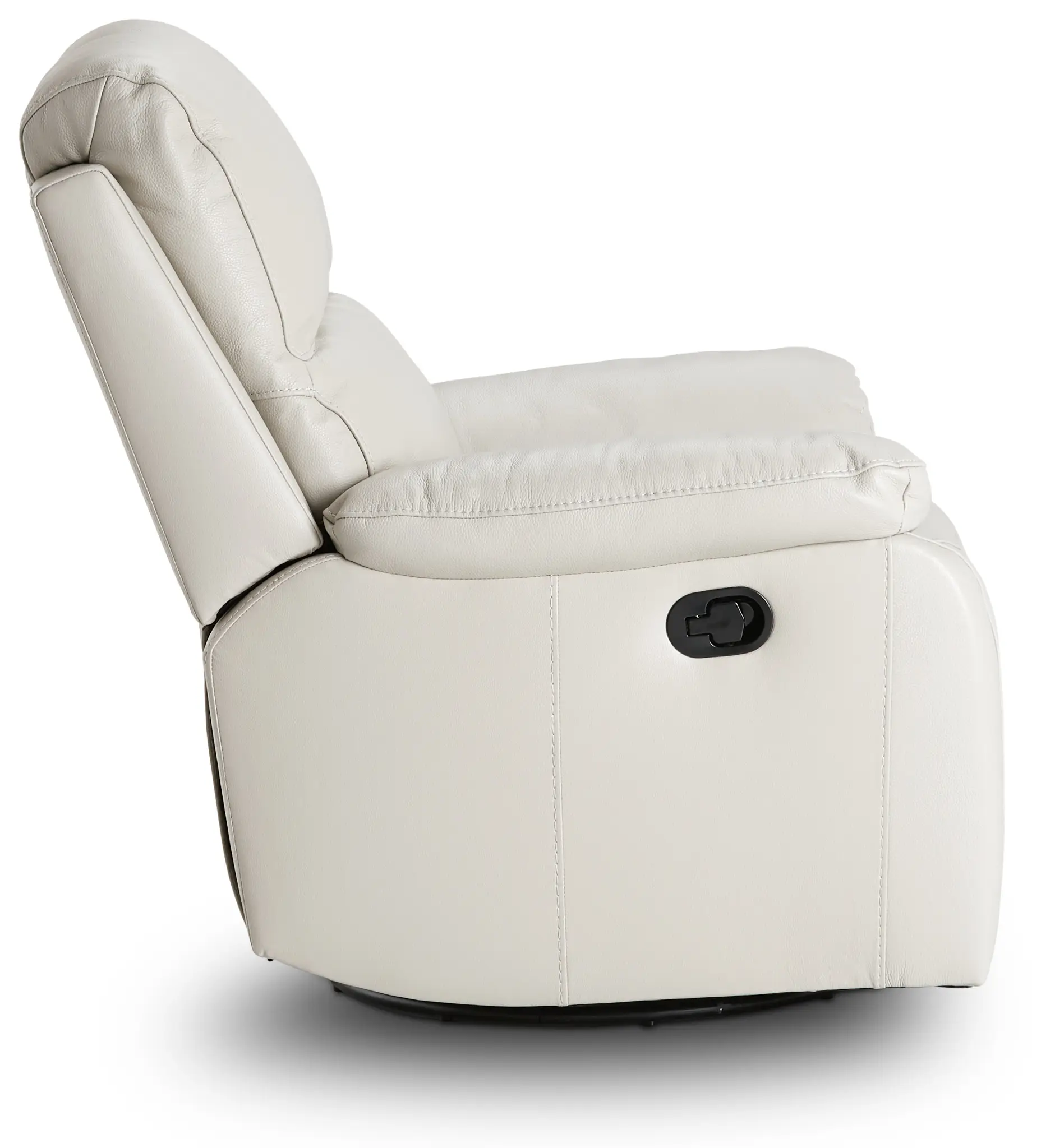 Mason Light Gray Leather Swivel Glider Recliner Mason Light Gray Leather Swivel Glider Recliner