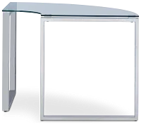 Olympia 40" Glass Corner Desk
