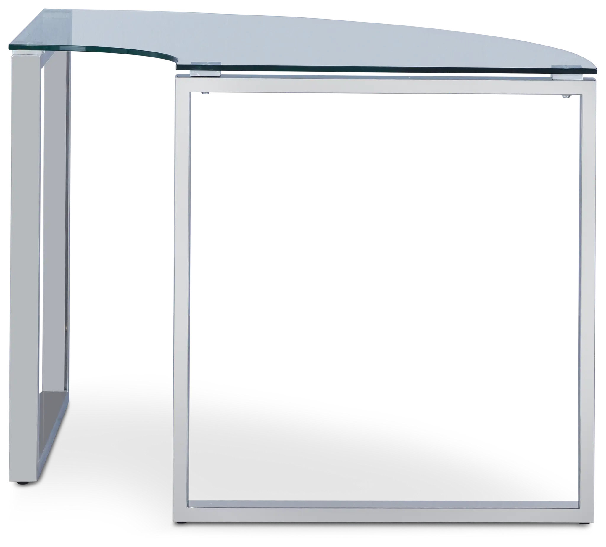 Olympia 40" Glass Corner Desk Olympia 40" Glass Corner Desk