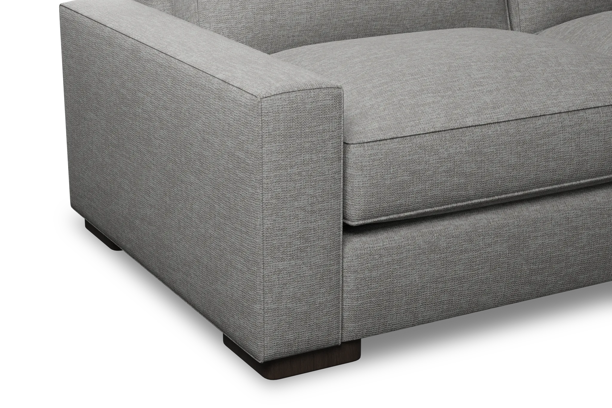 Edgewater Victory Gray 84" Sofa W/ 2 Cushions