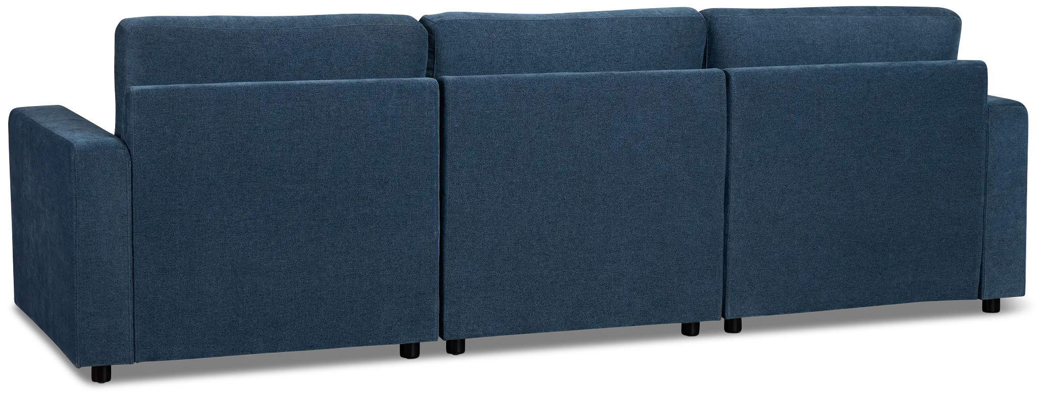 Addie Blue Fabric Left Chaise Storage Sectional Addie Blue Fabric Left Chaise Storage Sectional