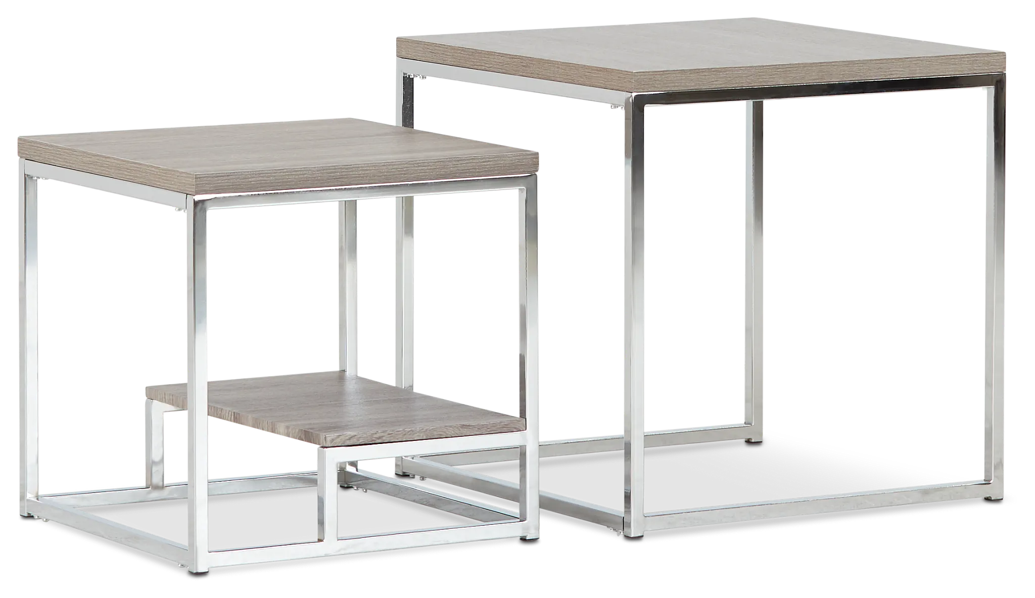 Elliot Gray Set Of 2 Nesting End Table