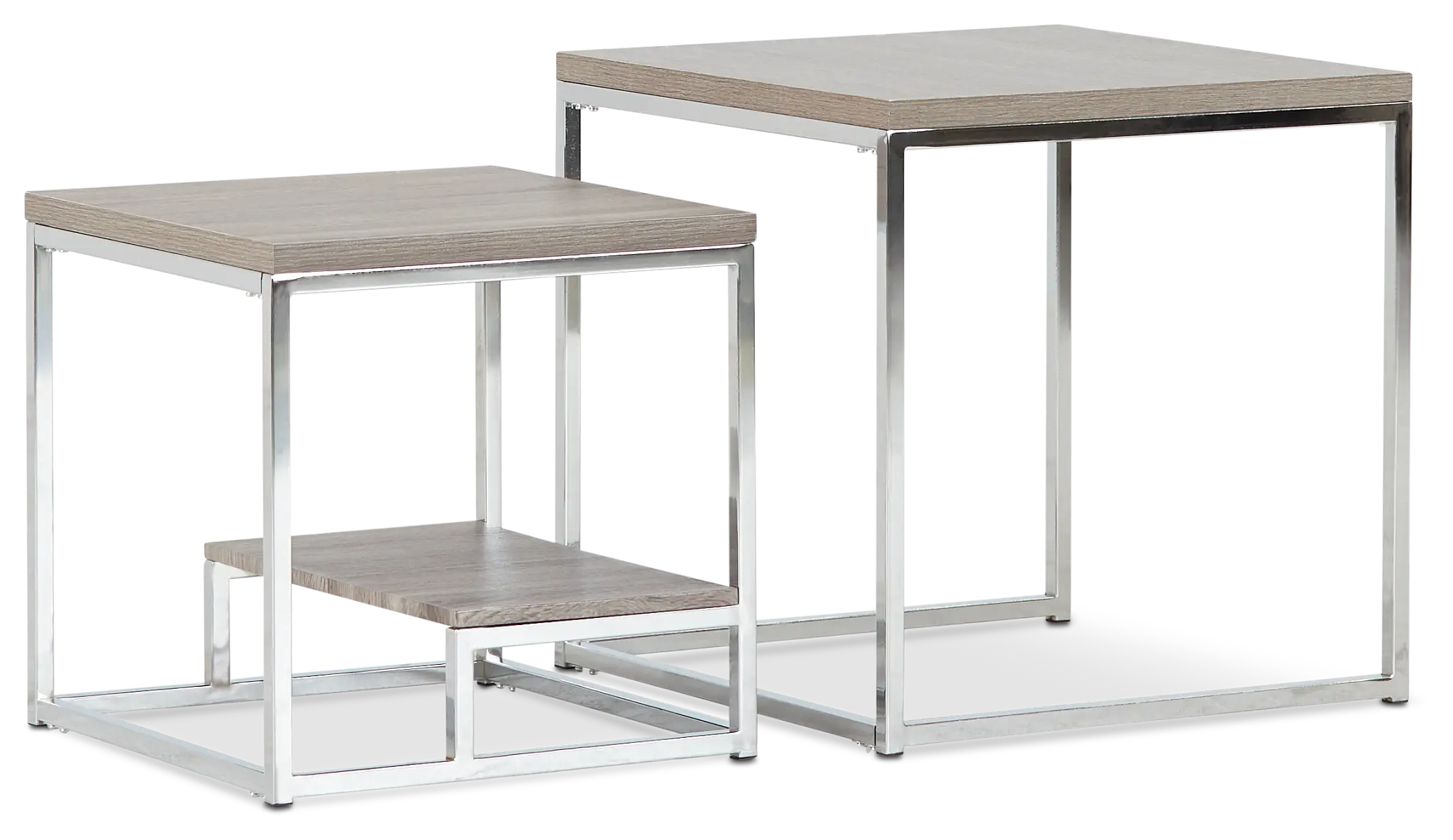 Elliot Gray Set Of 2 Nesting End Table Elliot Gray Set Of 2 Nesting End Table