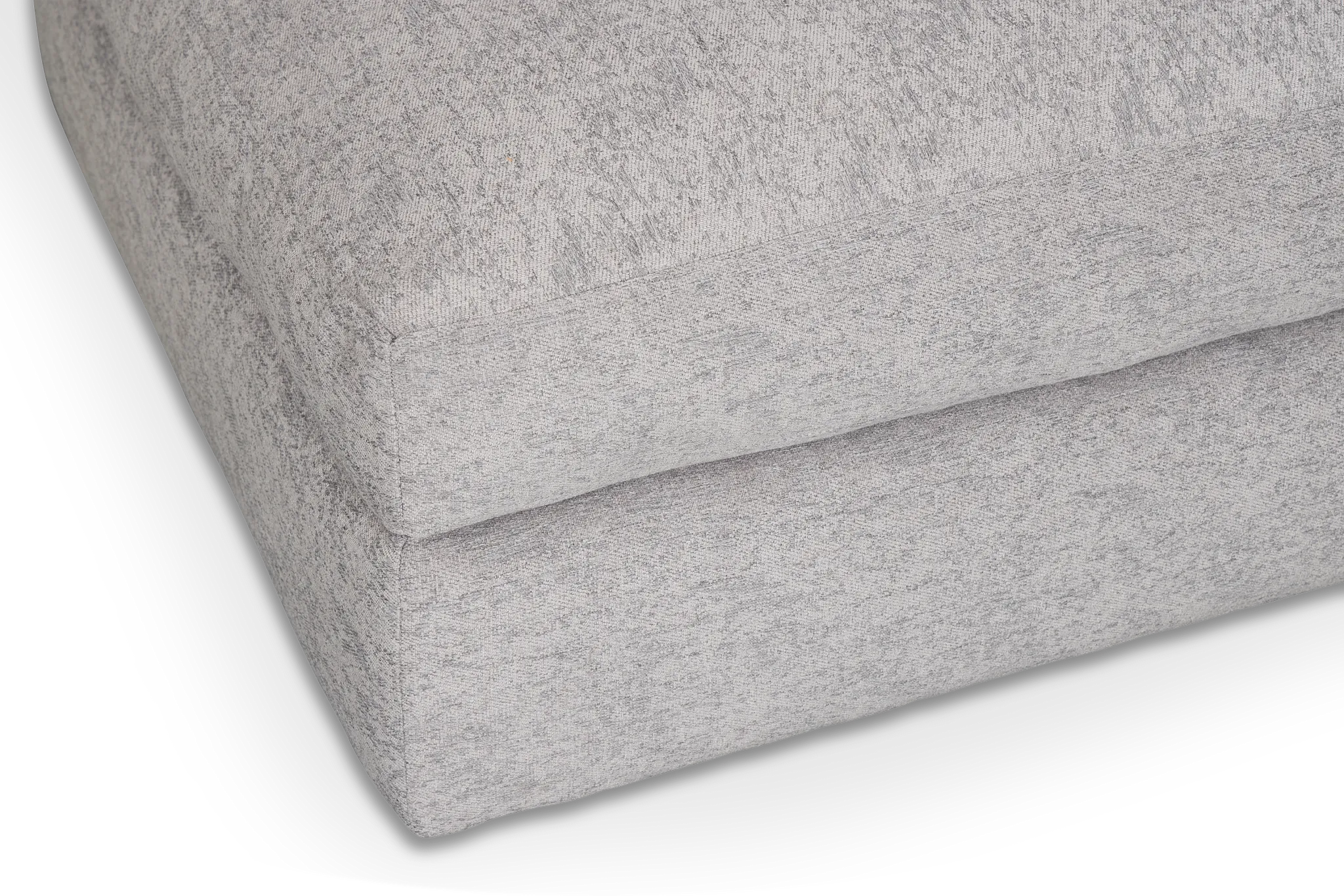 Calista Pewter Fabric Small Left Bumper Sectional