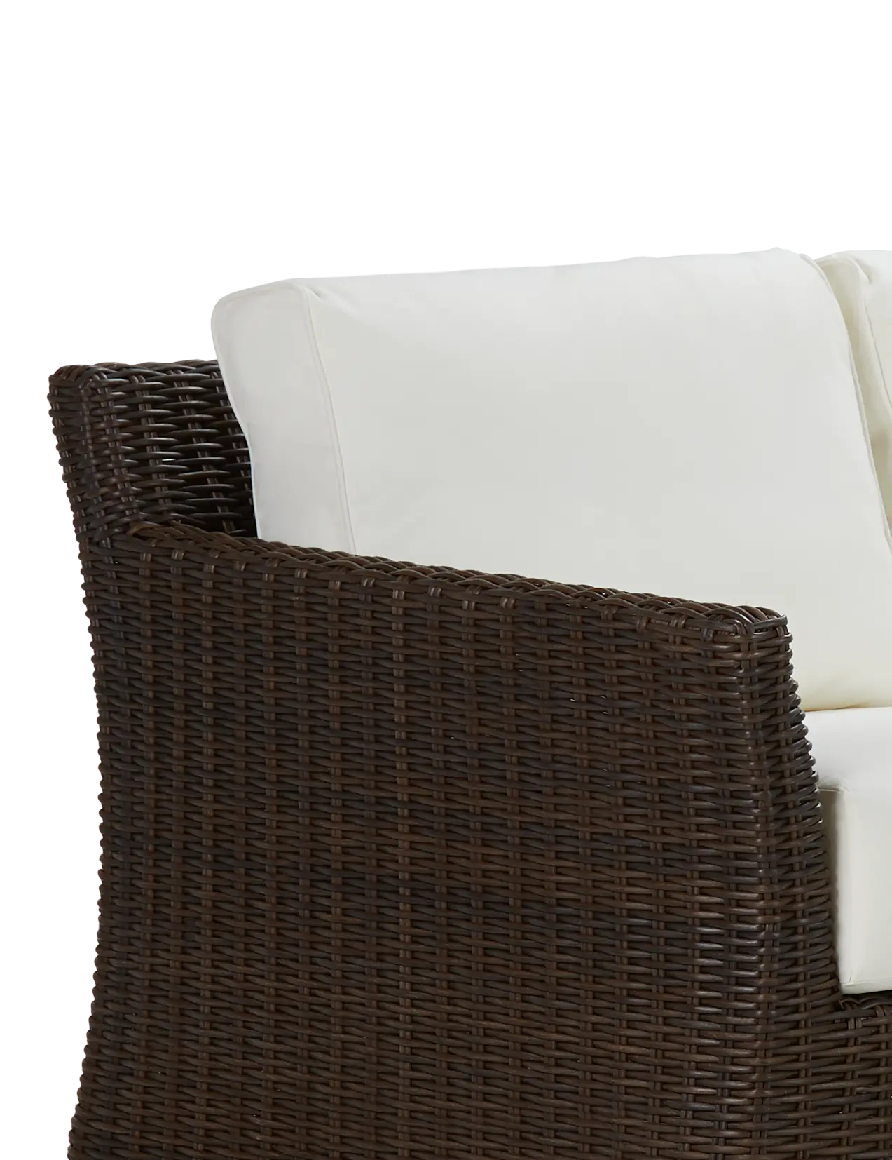 Southport White Woven Large Two-arm Sectional Southport White Woven Large Two-arm Sectional