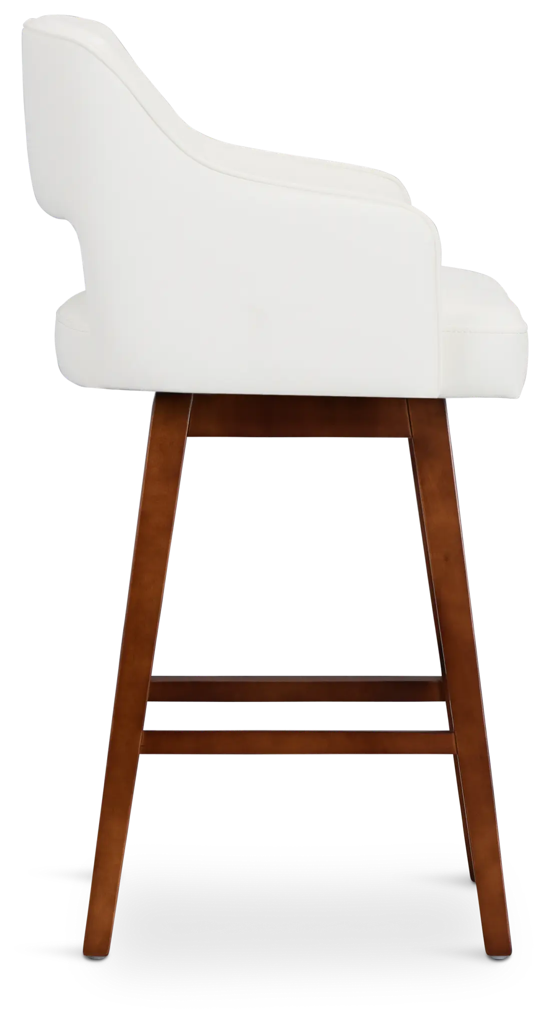 Oberlin White Micro 30" Swivel Barstool Oberlin White Micro 30" Swivel Barstool