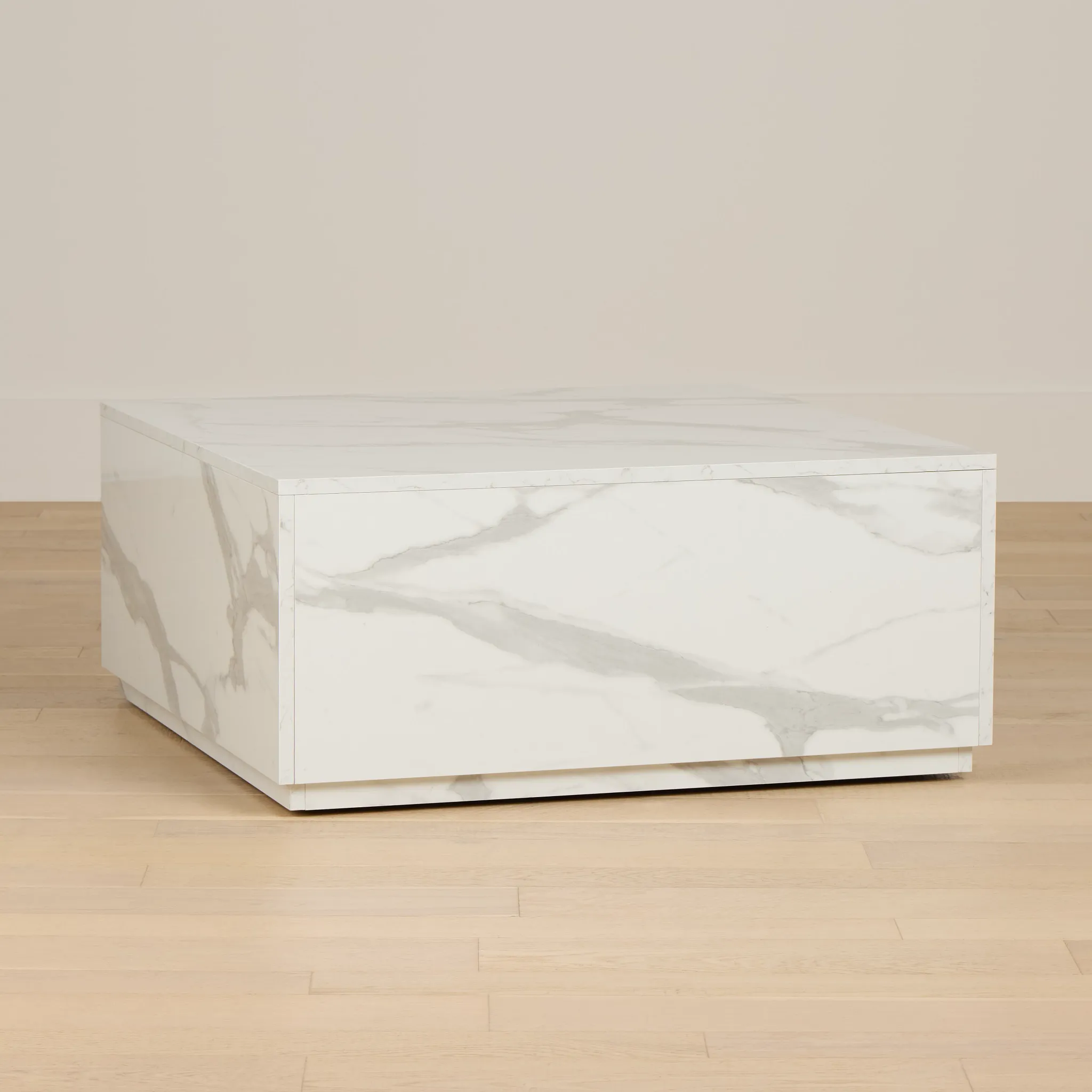 Modena White Square Coffee Table