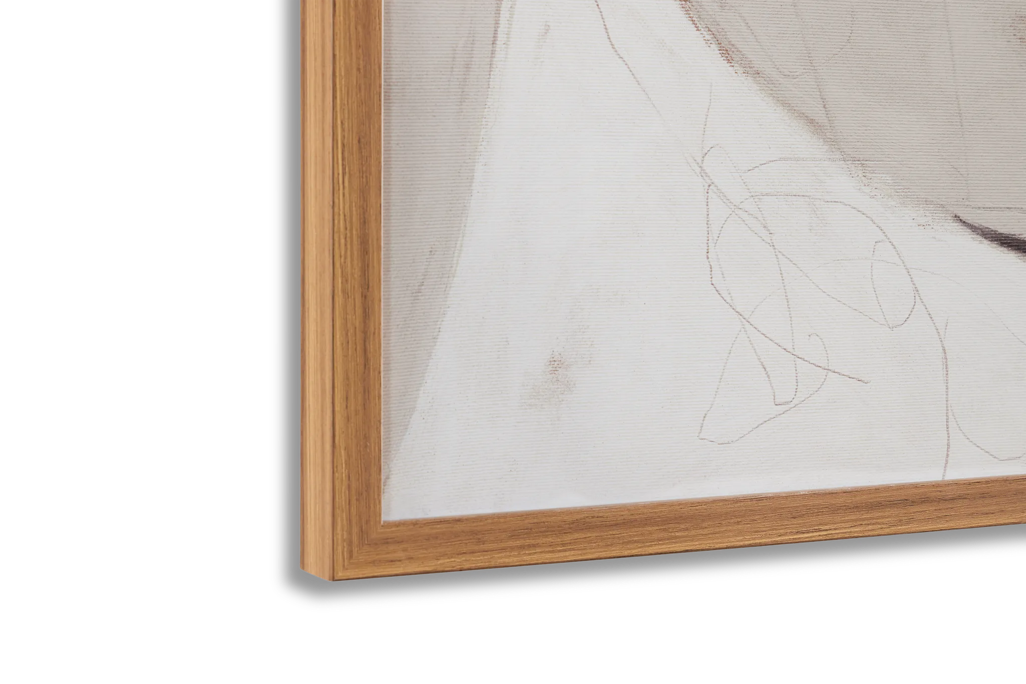 Iyana Light Beige Framed Wall Art