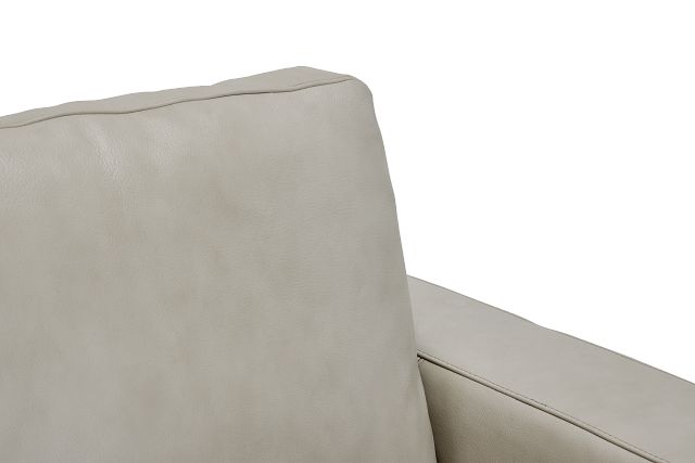 Dawkins Taupe Leather Swivel Chair (5)