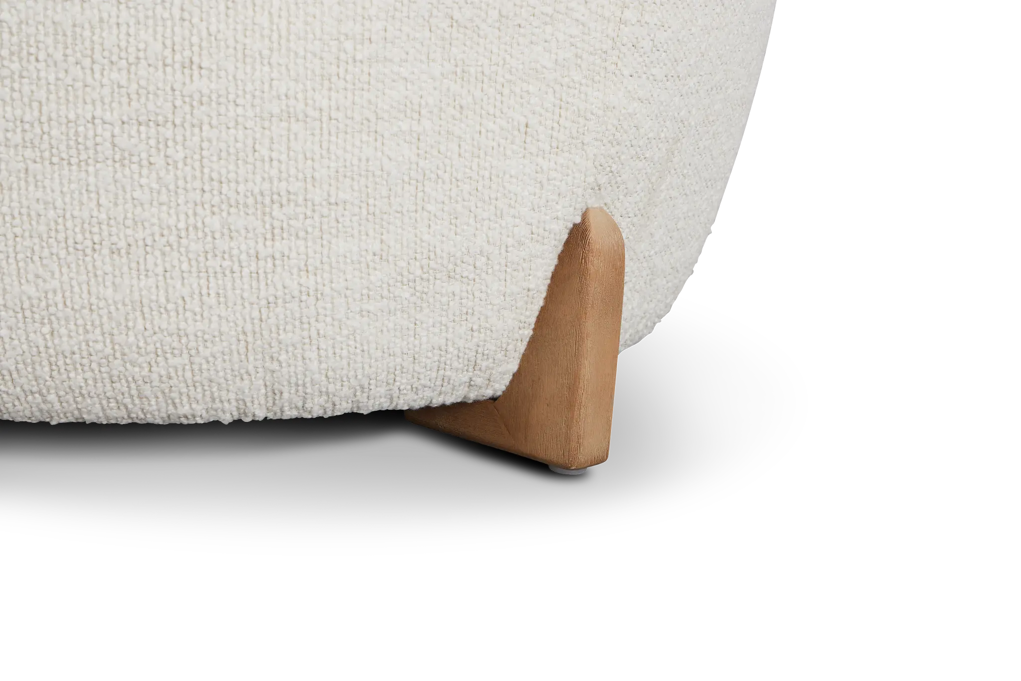 Lilah White Round Accent Ottoman Lilah White Round Accent Ottoman