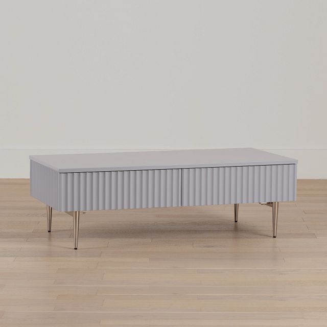 Surge Gray Rectangular Coffee Table