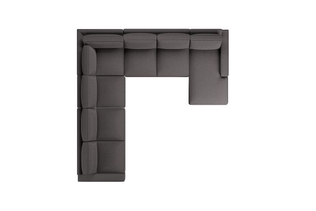 Edgewater Peyton Gray Large Right Chaise Sectional